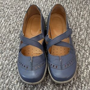 Hotter Women's Lulu Leather Flats with Strap Detail